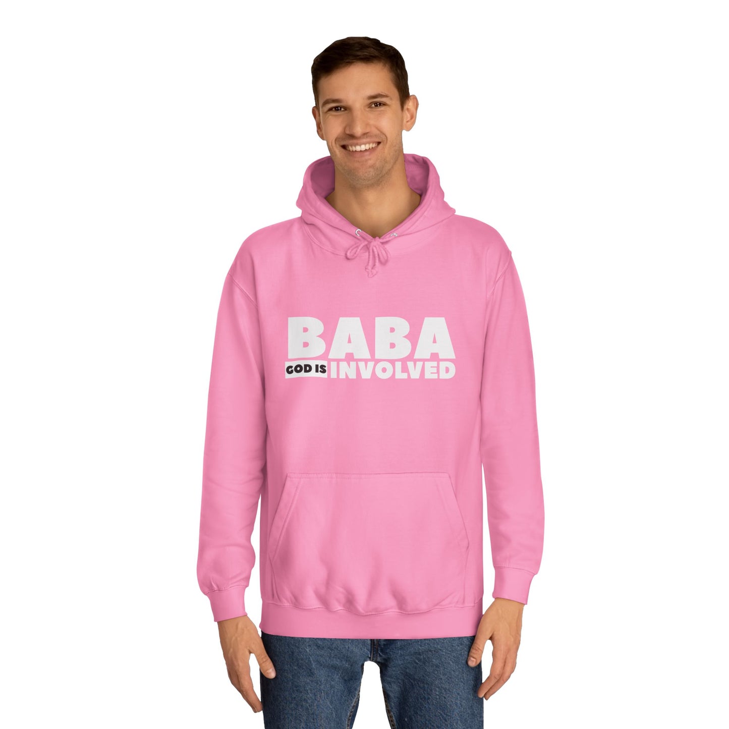 Unisex College Hoodie « Baba God is involved »