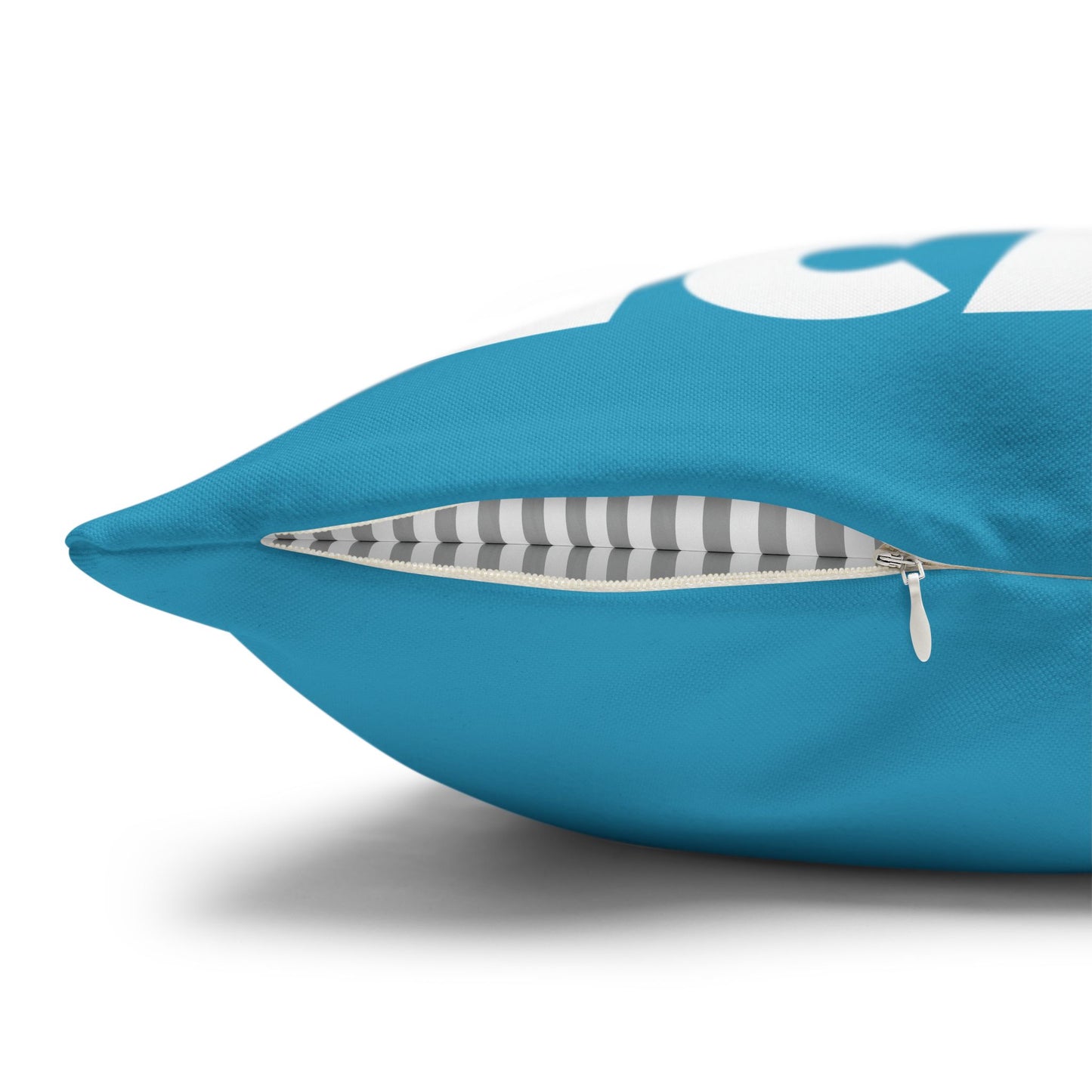 Spun Polyester Square Pillowcase  « Baba God is involved in my case »